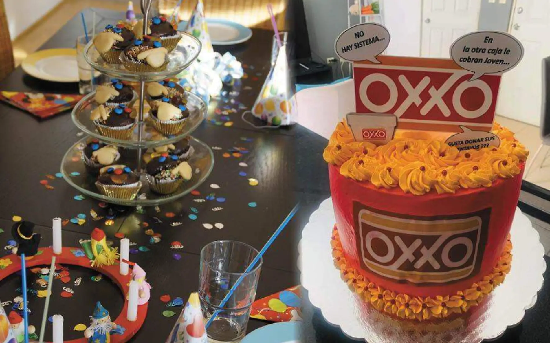 Hizo una fiesta temática del OXXO